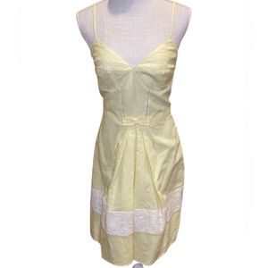 A.B.S. By Allen Schwartz Linen Spaghetti Strap Dress